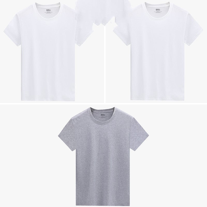 White short sleeve t-shirt men