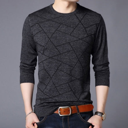 Men's pullover crew neck sweater