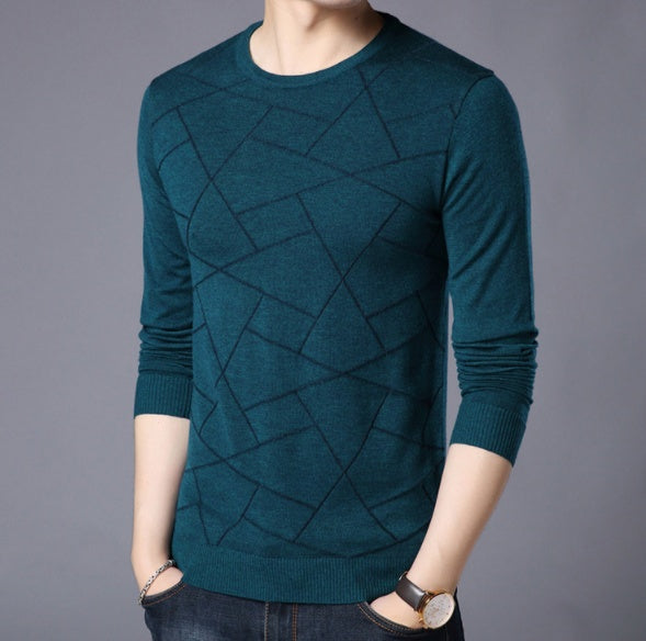 Men's pullover crew neck sweater