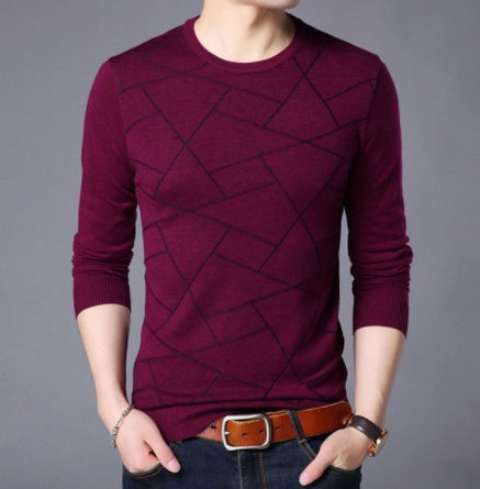 Men's pullover crew neck sweater