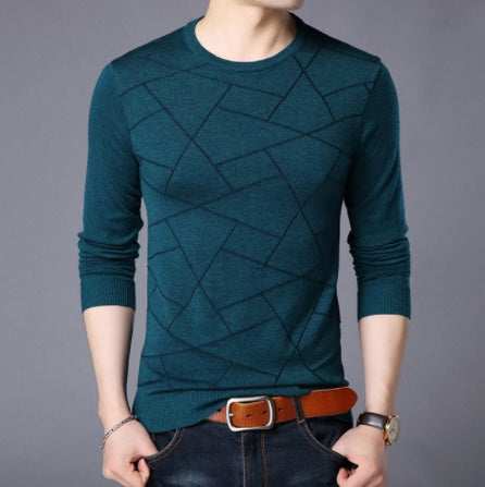 Men's pullover crew neck sweater