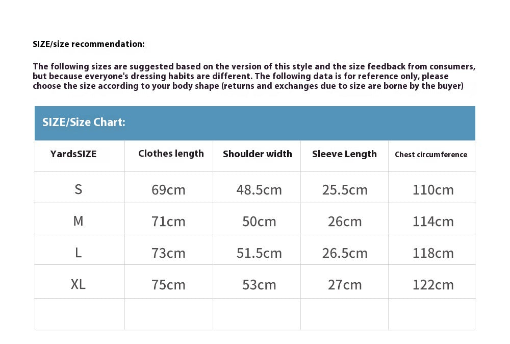 Cotton Short-sleeved T-shirt Loose Top Men