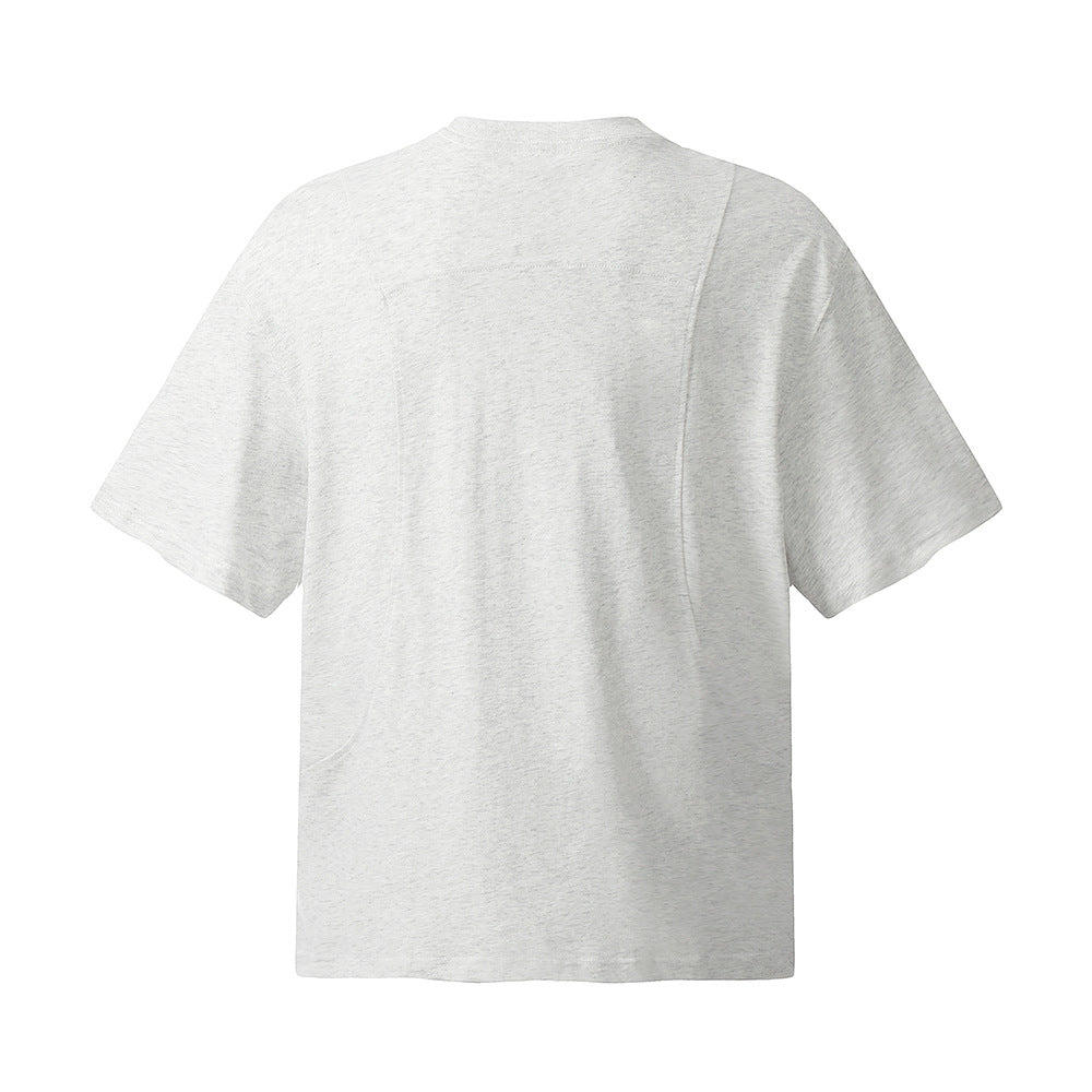 Cotton Short-sleeved T-shirt Loose Top Men